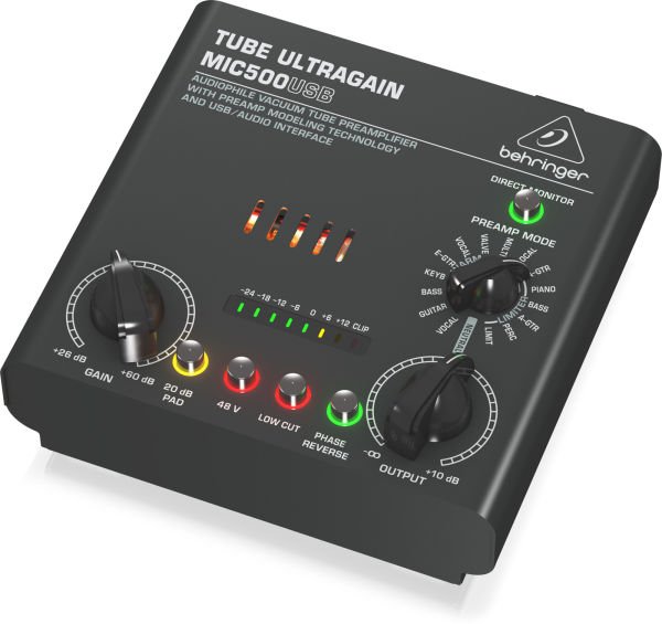 Behringer MIC500USB Vakum Tüplü Mikrofon Pre-Amplifikatörü