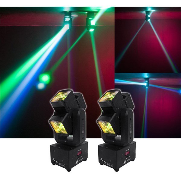 Amerikan Dj XS-400 - 4x10W Çift Yönlü Oynar Başlıklı Beam Efekt