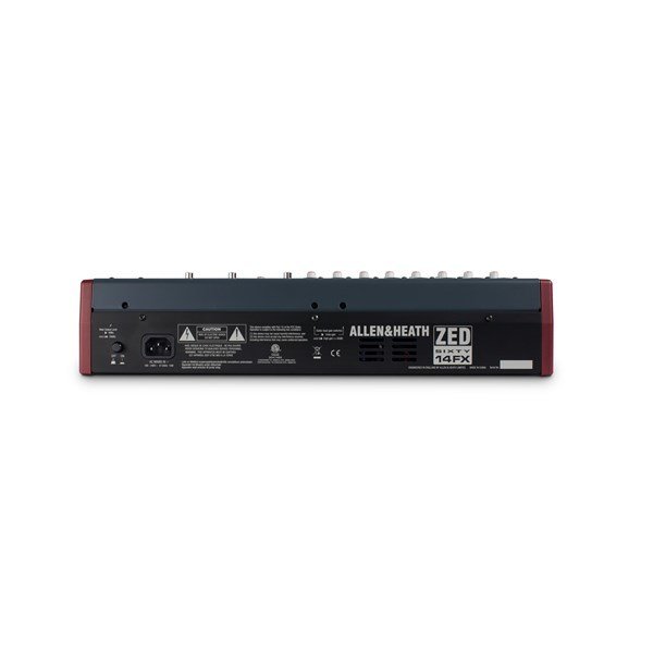 Allen Heath ZED60-14FX 8 mic/line inputs, 2 stereos, 60mm faders, USB, FX