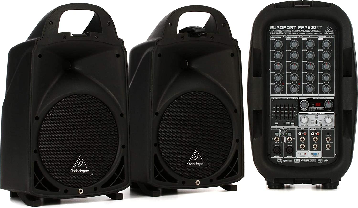 Behringer PPA500BT 6 Kanal 500 Watt Bluetooth Taşınabilir Hoparlör