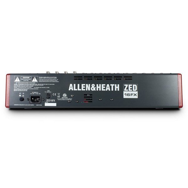 Allen Heath ZED-16FX 10 mic/line inputs, 3 stereo sources USB, FX
