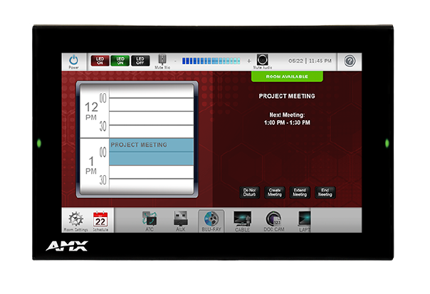 Amx MD-702-BL 7” Modero G5 Wall Mount Touch Panel