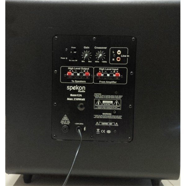 Spekon Bass 12A 12 inch Aktif Subbas Kabin 250 Watt
