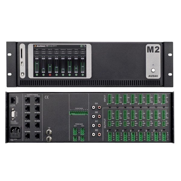 Audac M2 - 8x8 Multi-Media Digital Matrix Audio Mikser