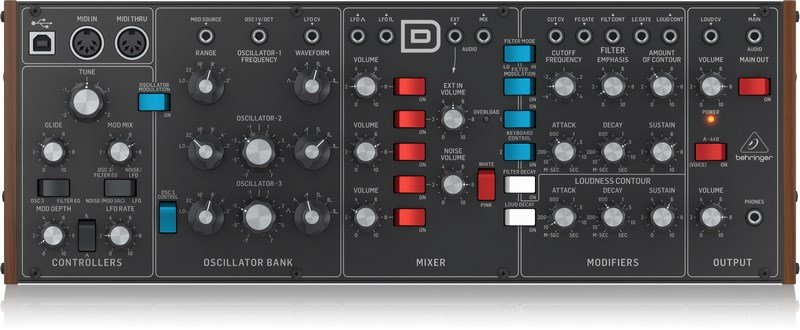 Behringer MODEL D Analog 3 VCO'lu Synthesizer
