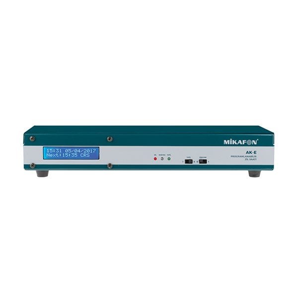 Mikafon AK-E LCD - PC-USB Bağlantılı Programlanabilir Okul Zili