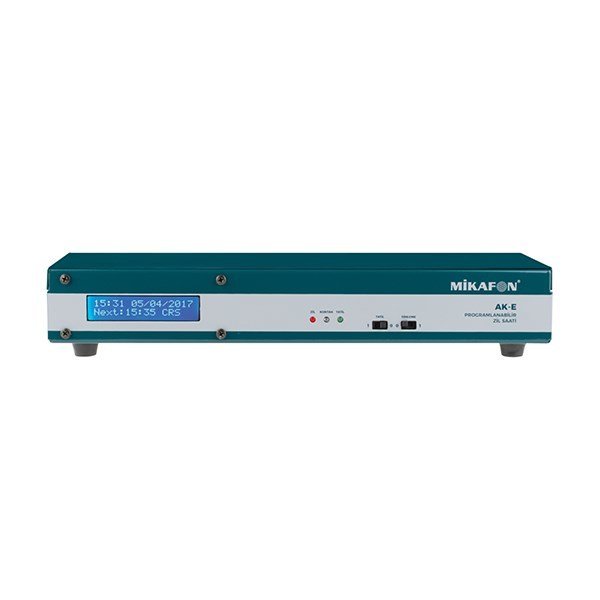 Mikafon AK-E LCD - PC-USB Bağlantılı Programlanabilir Okul Zili