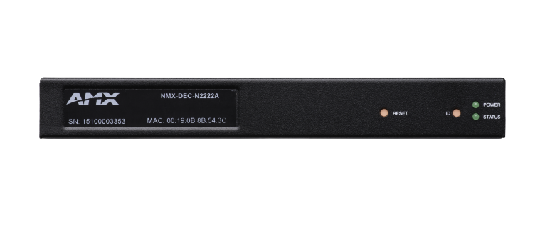 Amx NMX-DEC-N2222A HDMI AES67 Desteği IP Dekoder