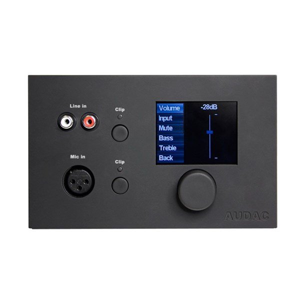 Audac DW5066 B (Siyah) M2 için Dijital Duvar Kontrol Paneli