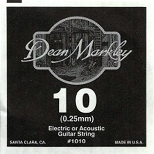 Dean Markley 1010 Plain Steel 010 Elektro Gitar Tek Tel