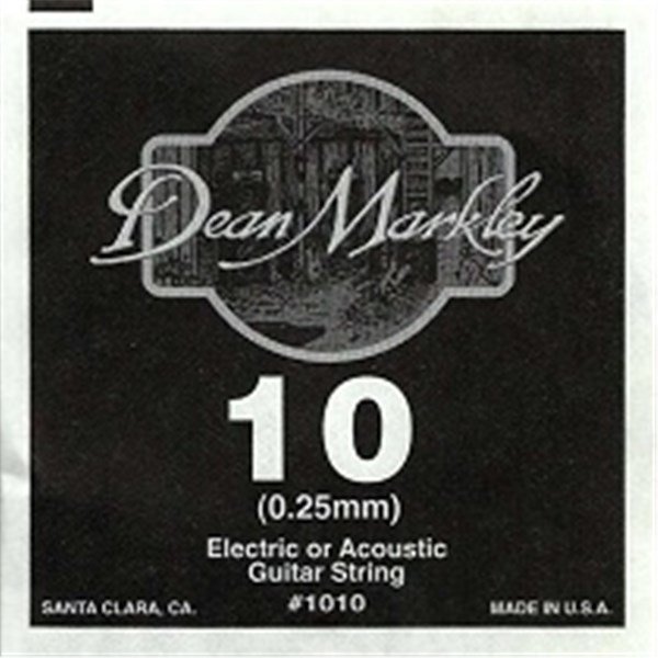 Dean Markley 1010 Plain Steel 010 Elektro Gitar Tek Tel