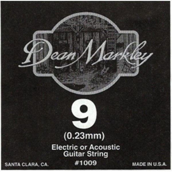 Dean Markley 1009 Plain Steel 09 Elektro Gitar Tek Tel