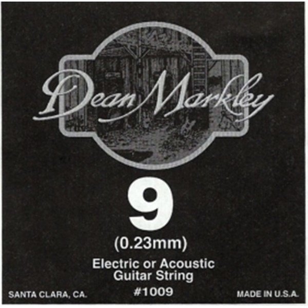Dean Markley 1009 Plain Steel 09 Elektro Gitar Tek Tel