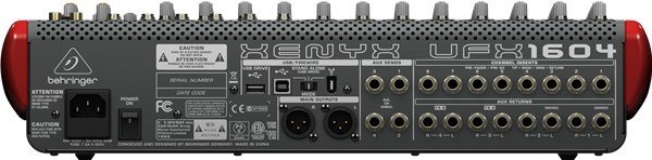 Behringer Xenyx UFX1604 16 Kanal Deck Mikser