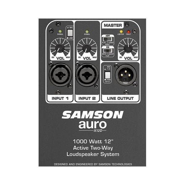 Samson AURO X12 D - 12''/1000W 2 Yol Aktif Kabin Hoparlör