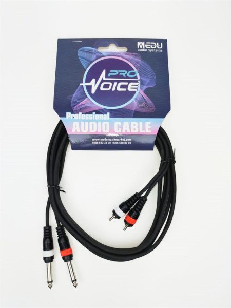 Provoice SK/2RJ/3 3 Metre Jack'lı Sinyal Kablosu