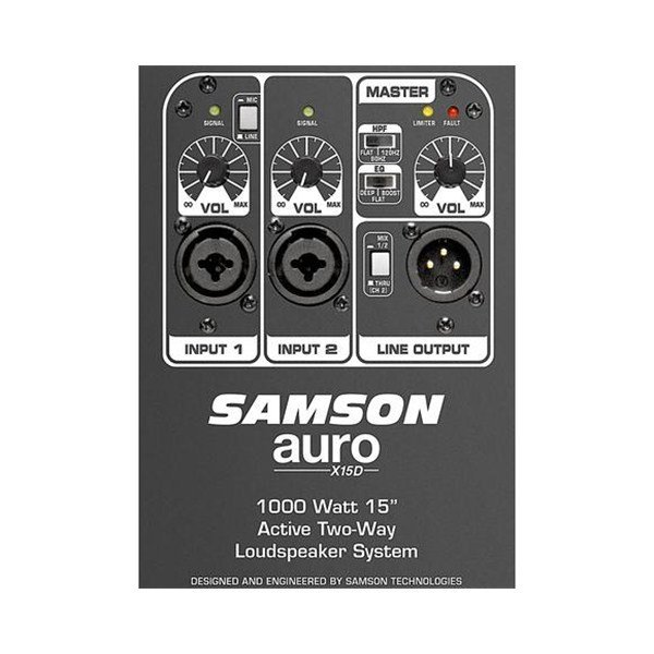 Samson AURO X15 D - 15 İnç/1000W 2 Yol Aktif Kabin Hoparlör