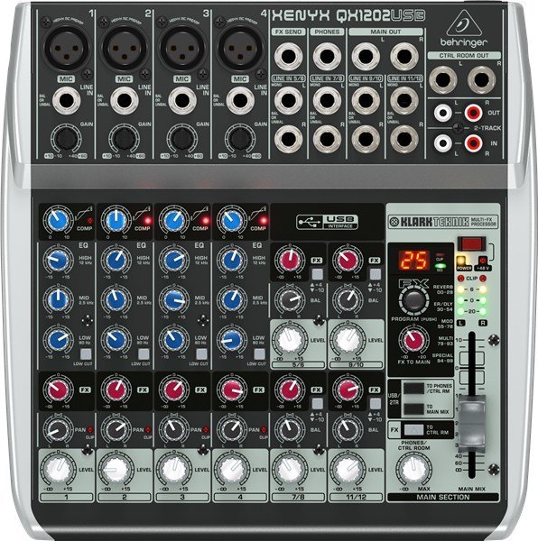 Behringer Xenyx QX1202USB 12 Kanal Deck Mikser
