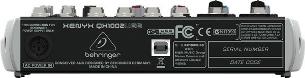 Behringer Xenyx QX1002USB 10 Kanal Deck Mikser