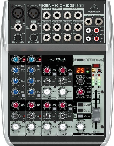 Behringer Xenyx QX1002USB 10 Kanal Deck Mikser