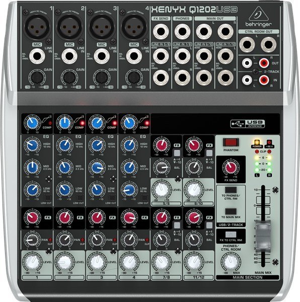 Behringer Xenyx Q1202USB 12 Kanal Deck Mikser