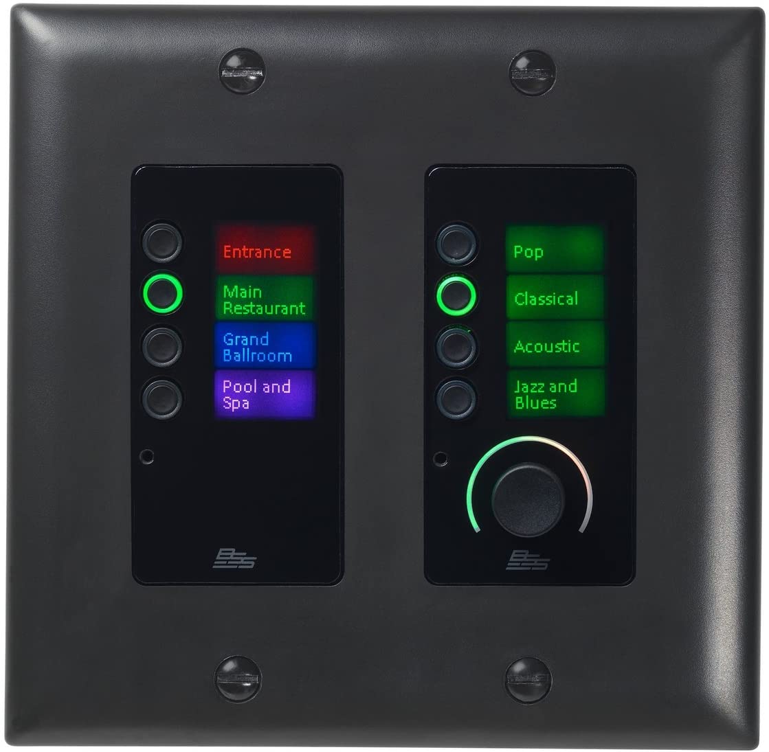 BSS Audio EC-8BV-BLK 8 Düğmeli Volüm Kontrollü Ethernet Denetleyicisi