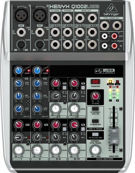 Behringer Xenyx Q1002USB 10 Kanal Deck Mikser