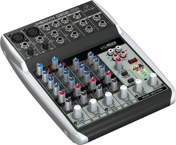 Behringer Xenyx Q802USB 6 Kanal Deck Mikser