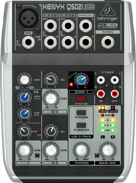 Behringer Xenyx Q502Usb 5 Kanallı Deck Mikser