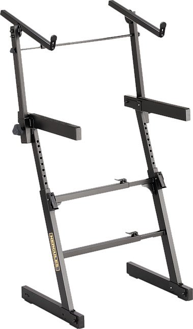 Hercules Stands HCKS-410B Auto Lock Çift Katlı Klavye, Mikser, Dj Standı
