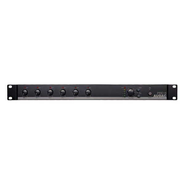 Audac PRE16 - 2 Bölge 6 Giriş 1 Çıkış Stereo Preamp