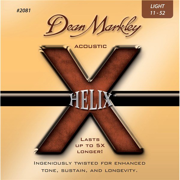 Dean Markley 2081 Helix HD 80/20 Light 11-52 Akustik Gitar Teli