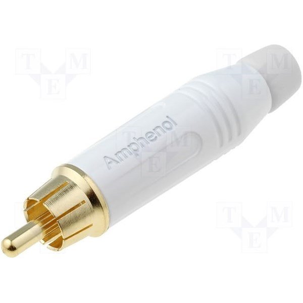 Amphenol ACPRWHT RCA Erkek Konnektör