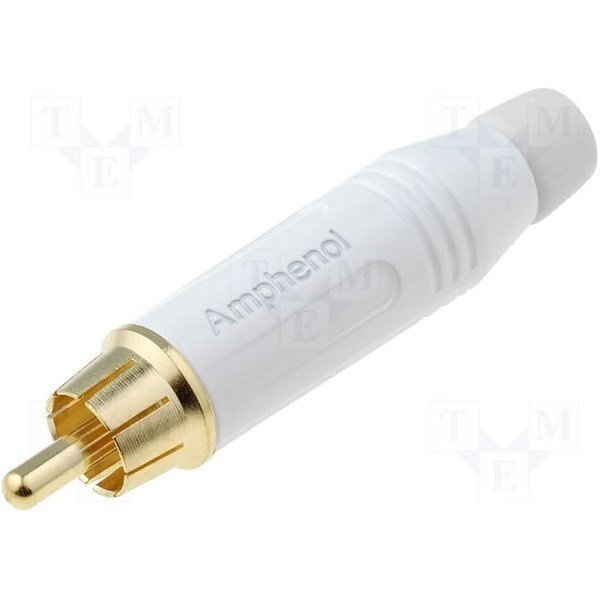 Amphenol ACPRWHT RCA Erkek Konnektör