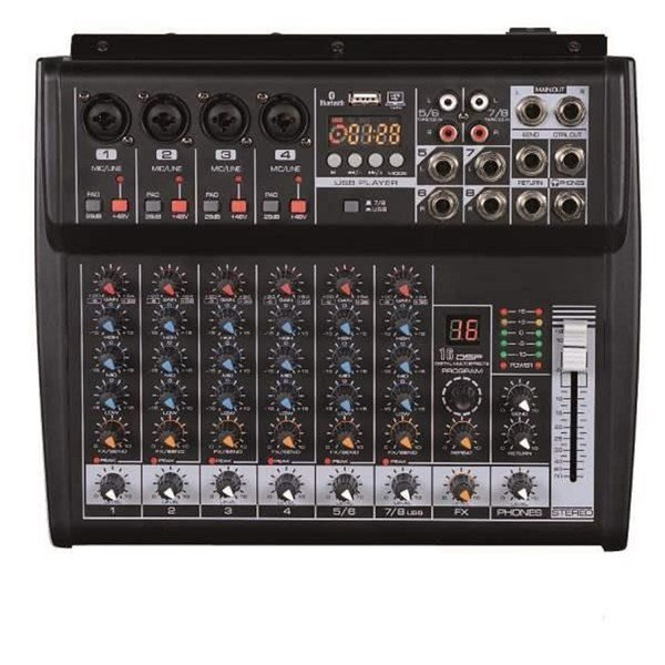 Lentus LNT-08 PA 8-Kanal 2x125-Watt Power Mikser