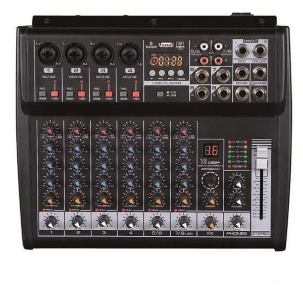 Lentus LNT-08 PA 8-Kanal 2x125-Watt Power Mikser