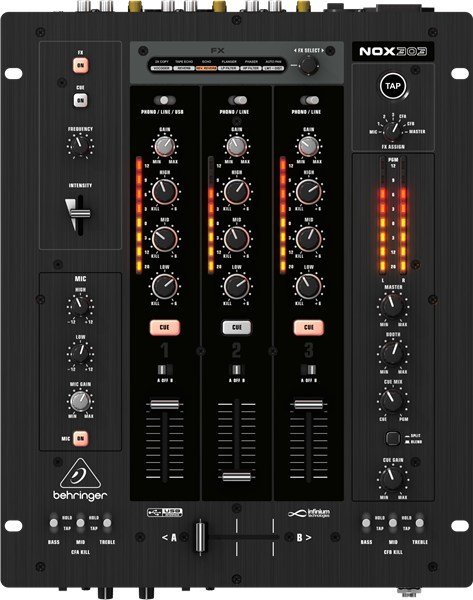 Behringer Pro Mixer NOX303 3 Kanal Dj Mikser
