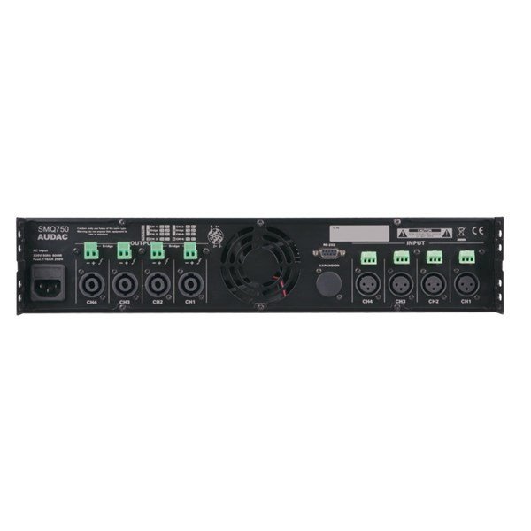 Audac SMQ750 Dijital 4x750W/4 ohm Güç Amplifikatörü