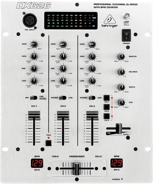Behringer Pro Mixer DX626 3 Kanal Dj Mikser
