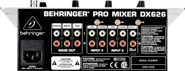 Behringer Pro Mixer DX626 3 Kanal Dj Mikser