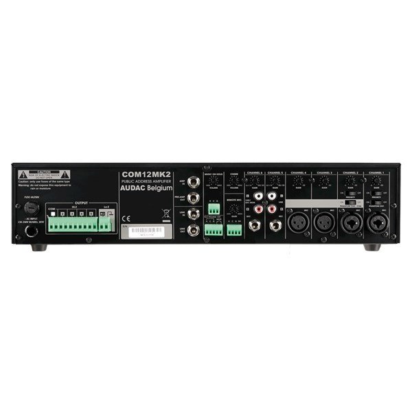 Audac COM12MK2 - 5-Bölge 6-Giriş 120W 100V Amfili Mikser