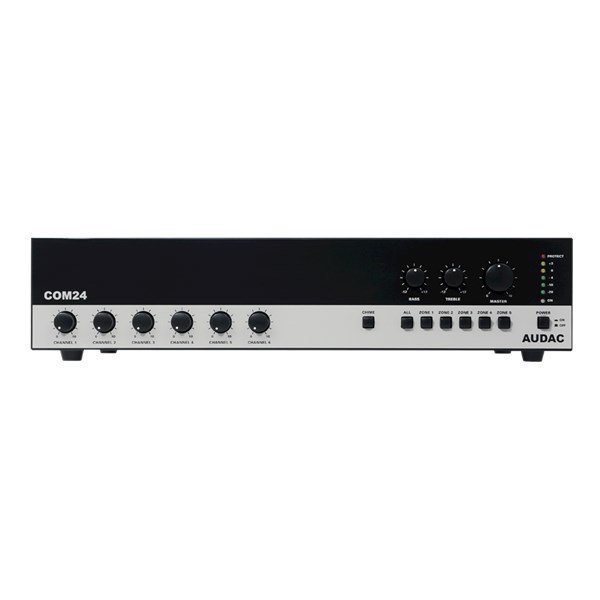 Audac COM24MK2 - 5-Bölge 6 Giriş 240W 100V Amfili Mikser