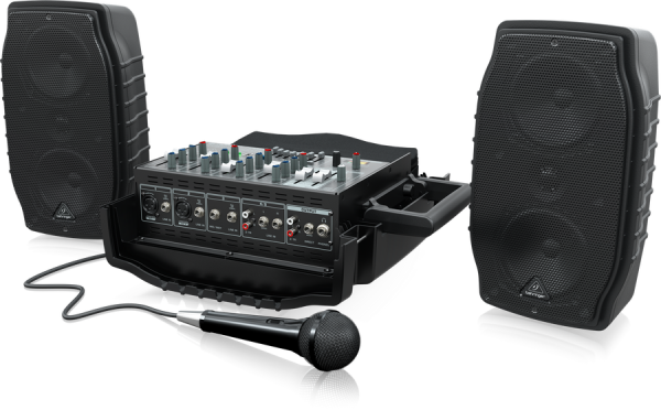 Behringer PPA200 2x100W 5 Kanal Portatif Ses Sistemi