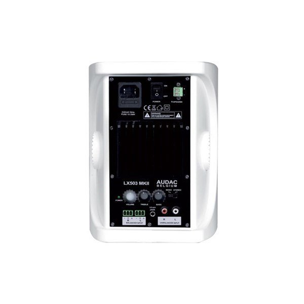Audac LX503MK2/W (Beyaz) 5'' 3-Yollu 2x40W Aktif-Pasif Hoparlör Set