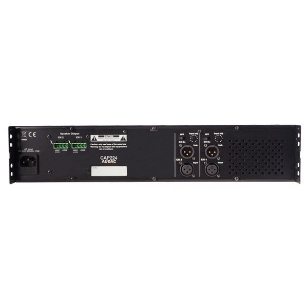 Audac CAP224 - 2x240W 100V D-Class Güç Amplifikatörü