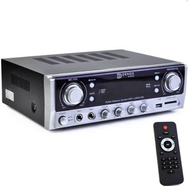 Denox DXV-LOGIC 502 Hat Trafolu 2 Bölgeli 50 Watt 4 Ohm Mikser Anfi