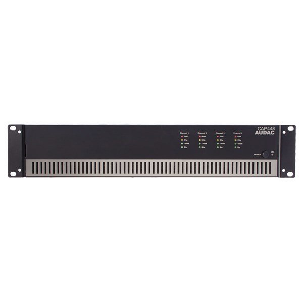 Audac CAP448 4x480W/100 Volt D-Class Güç Amplifikatörü