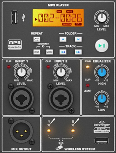 Behringer Eurolive B115MP3 Aktif Kabin