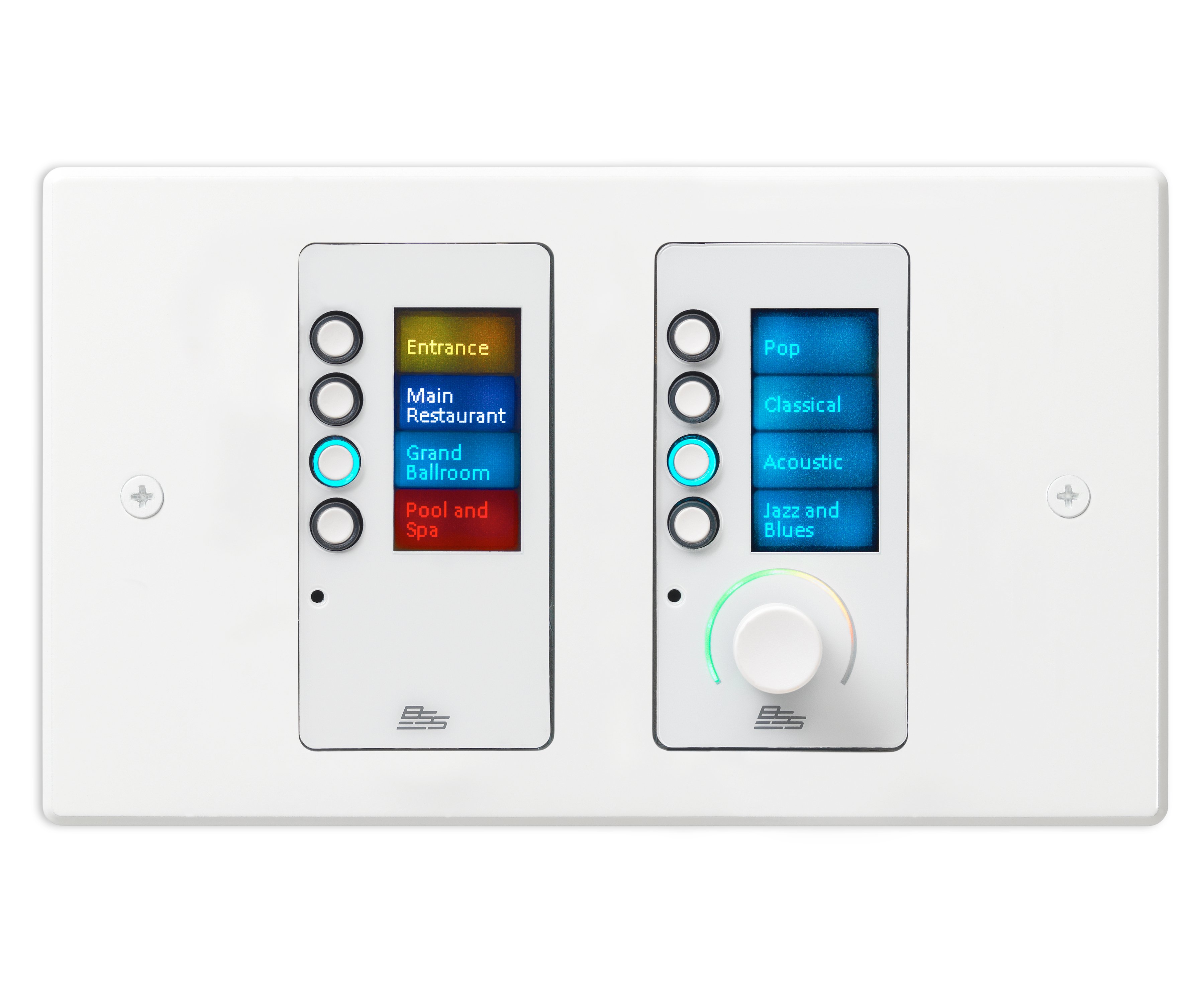 BSS Audio EC-8BV-WHT 8 Düğmeli Ethernet Denetleyicisi