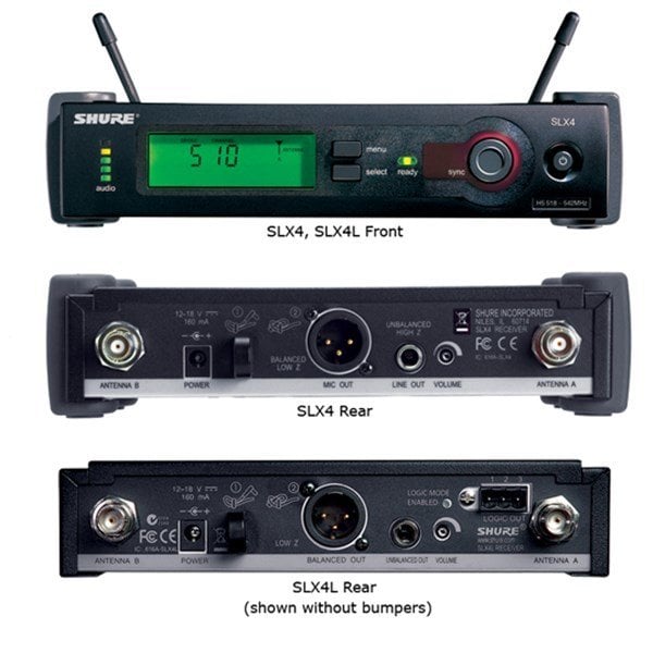 Shure SLX4E Kablosuz Mikrofon Alıcısı